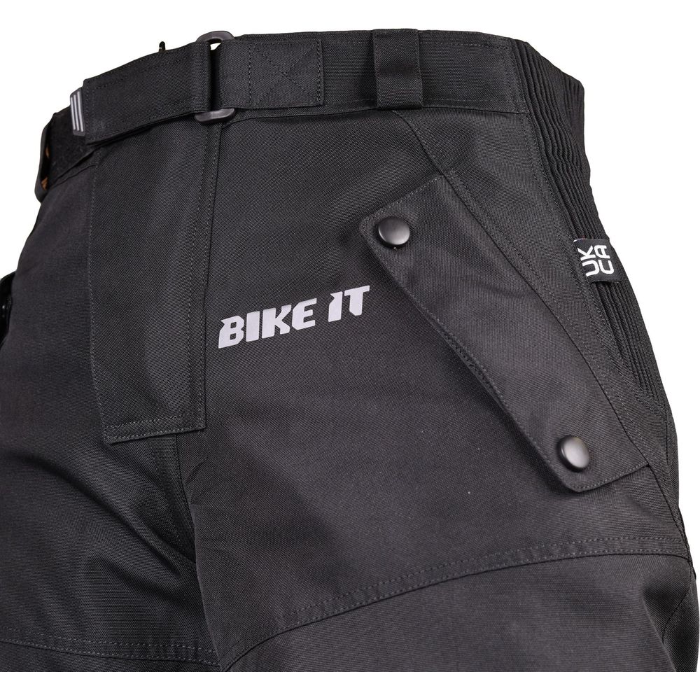 Bike It Triple Black Ultimate Adventure Waterproof Trouser Black  - FREE UK Delivery - Moto Central