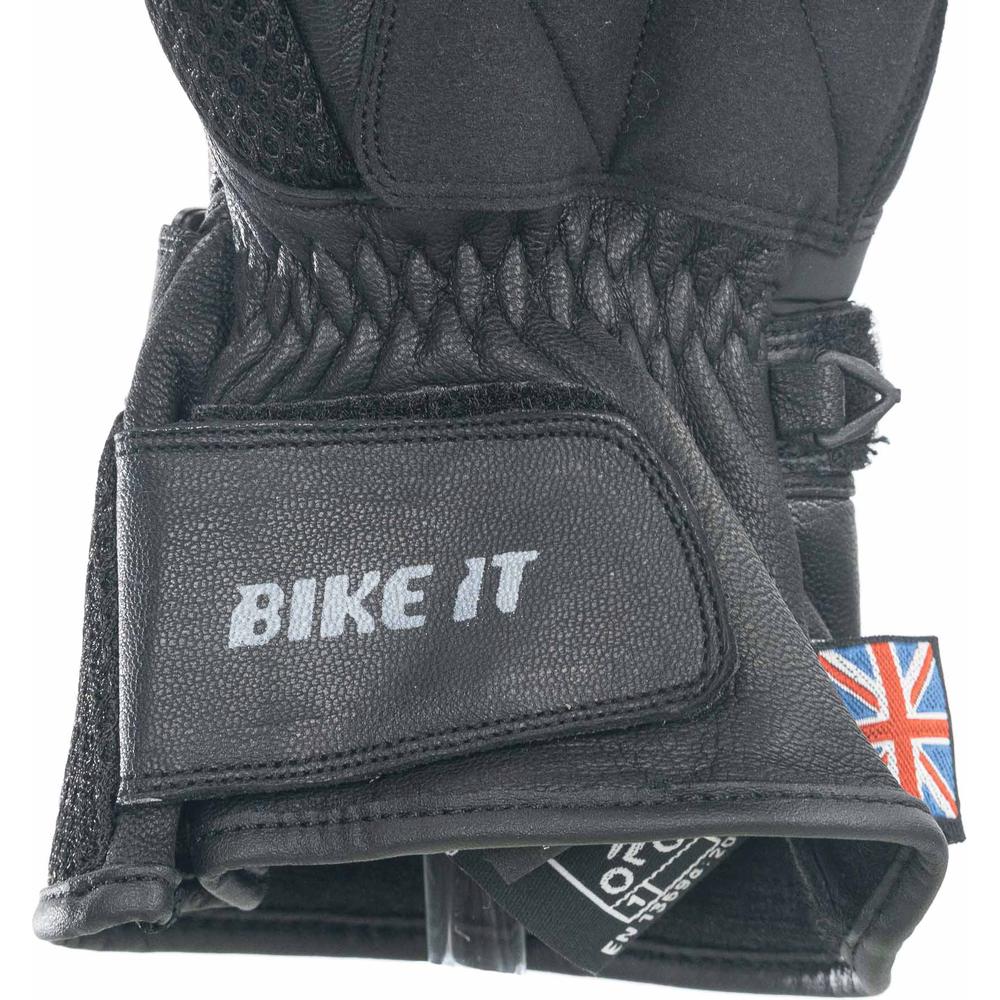 Bike It Triple Black Air Summer Gloves Black - FREE UK Shipping, FREE 365 Day Returns | Moto Central