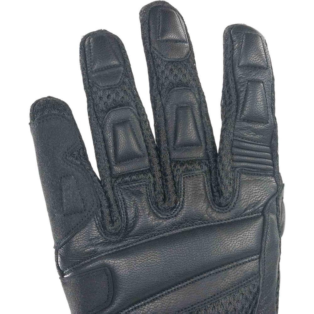 Bike It Triple Black Air Summer Gloves Black - FREE UK Shipping, FREE 365 Day Returns | Moto Central