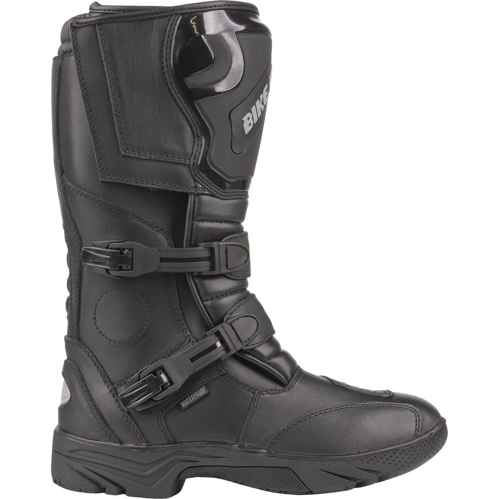 Bike It Triple-Black Motorcycle Adventure Boots Black - FREE UK Shipping, FREE 365 Day Returns | Moto Central