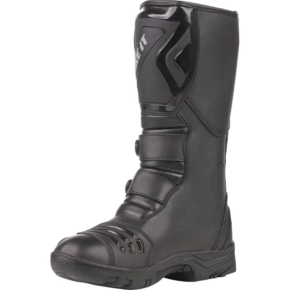 Bike It Triple-Black Motorcycle Adventure Boots Black - FREE UK Shipping, FREE 365 Day Returns | Moto Central