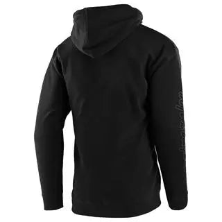 Troy Lee Designs Cropped Badge PO Hoodie Black / Reflective FREE UK Delivery, FREE 365 Days Return - Moto Central