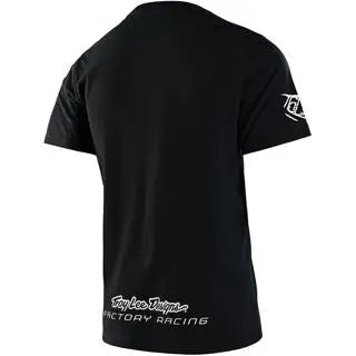 Troy Lee Designs Factory Racing Tee Black FREE UK Delivery, FREE 365 Days Return - Moto Central