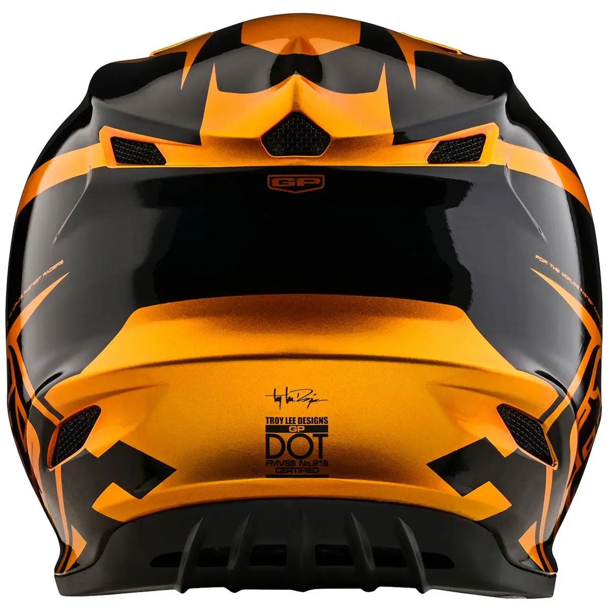 Troy Lee Designs GP Check Up MX Helmet Gold / Black FREE UK Delivery, FREE 365 Days Return - Moto Central