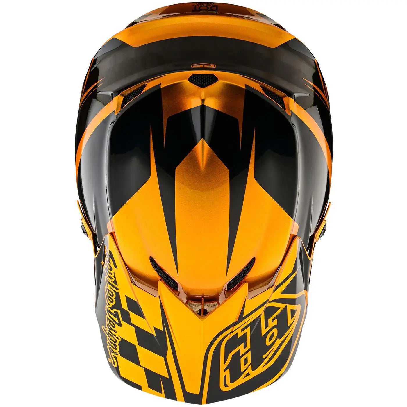 Troy Lee Designs GP Check Up Youth MX Helmet Gold / Black FREE UK Delivery, FREE 365 Days Return - Moto Central