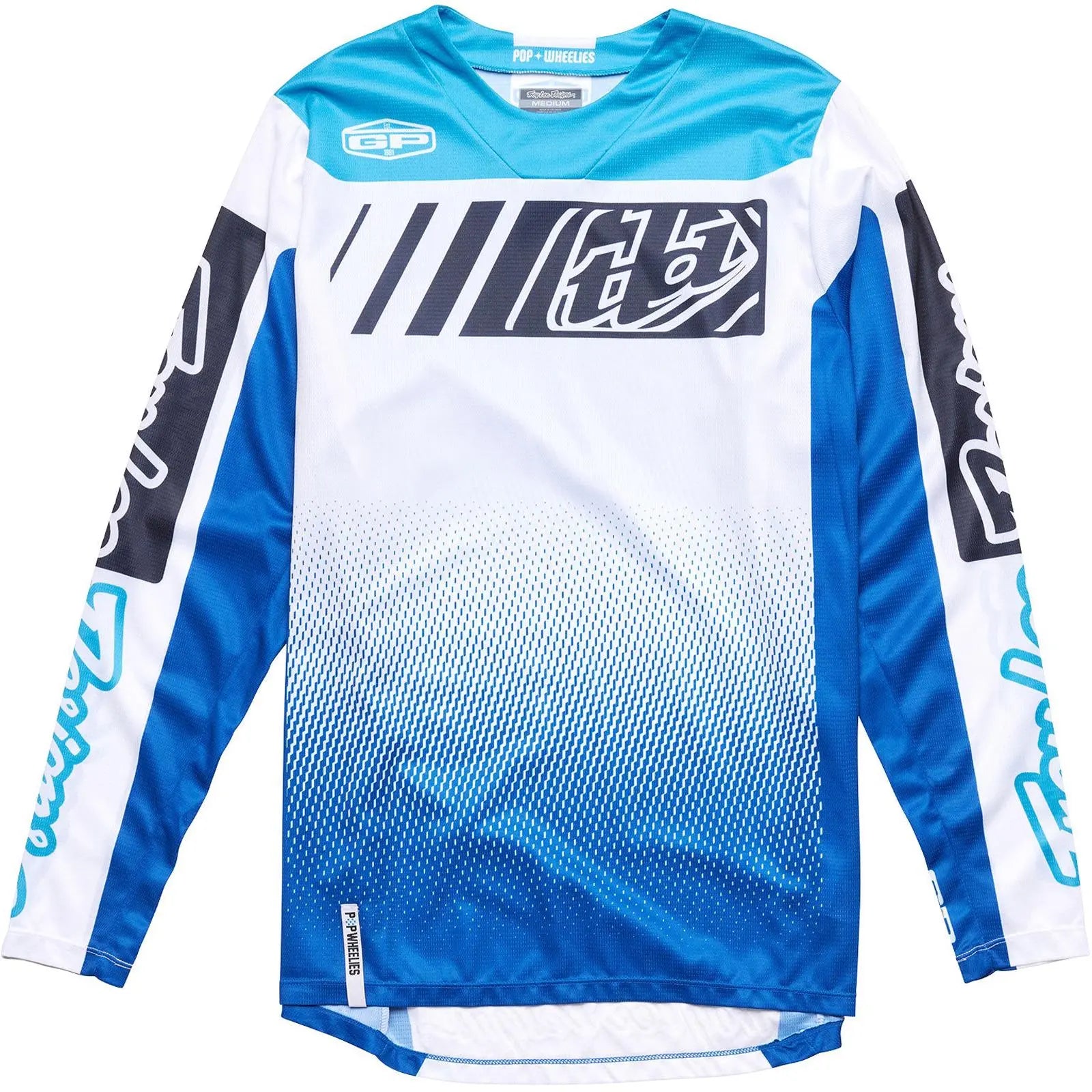 Troy Lee Designs GP Icon Motocross Jersey Blue FREE UK Delivery, FREE 365 Days Return - Moto Central