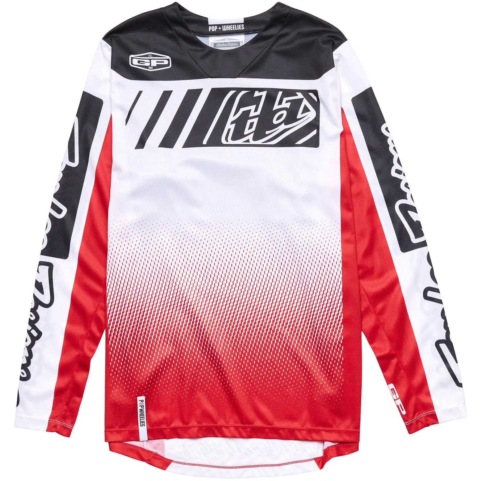 Troy Lee Designs GP Icon Motocross Jersey Red FREE UK Delivery, FREE 365 Days Return - Moto Central