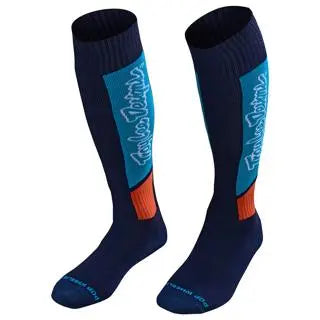 Troy Lee Designs GP MX Coolmax Thick Socks Navy FREE UK Delivery, FREE 365 Days Return - Moto Central