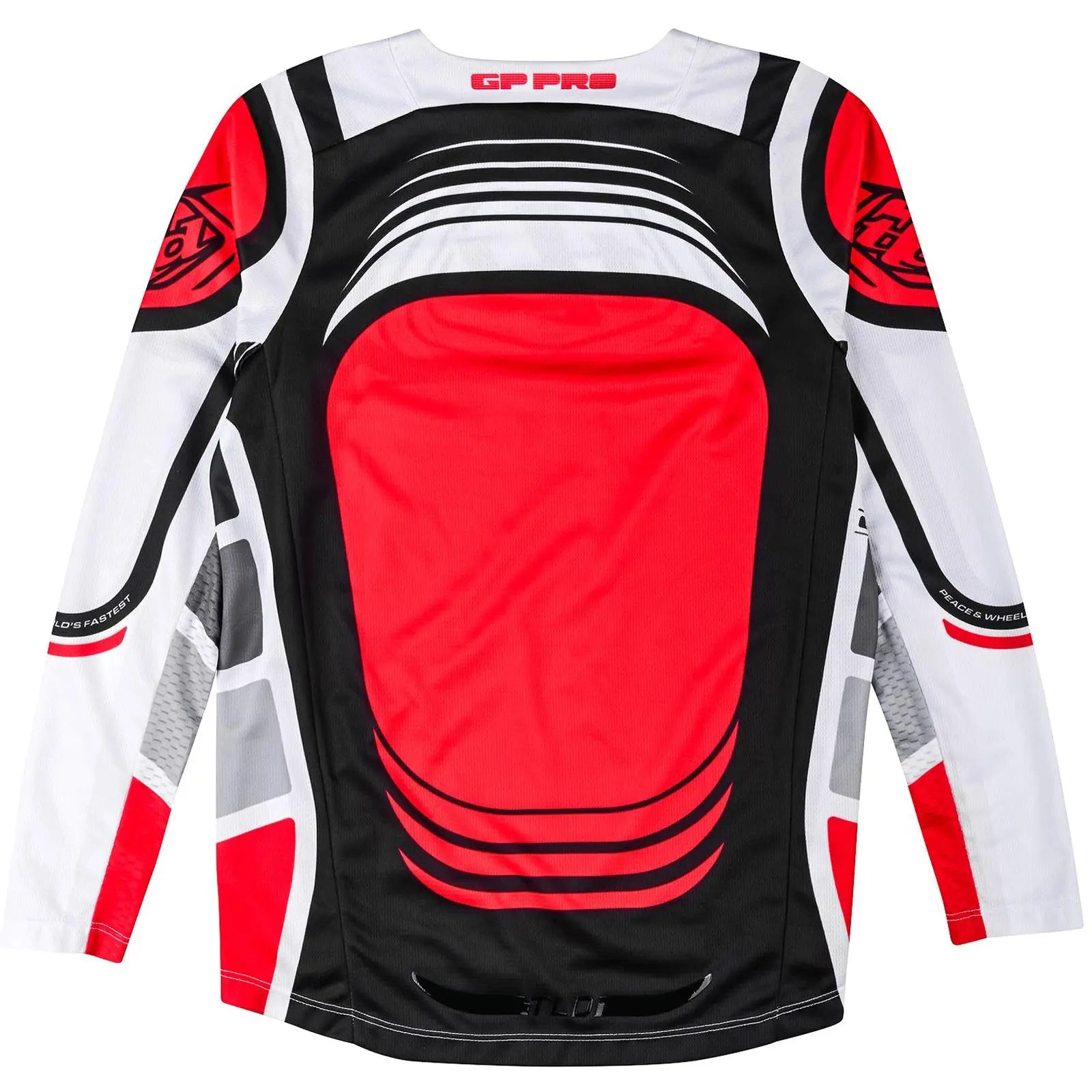 Troy Lee Designs GP Pro Wavez Youth Motocross Jersey Off White / Red FREE UK Delivery, FREE 365 Days Return - Moto Central