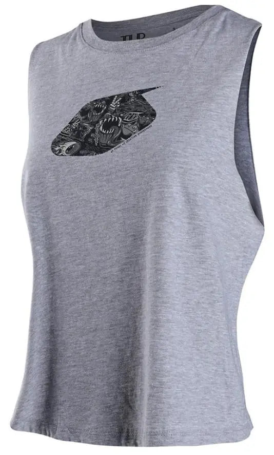 Troy Lee Designs History Ladies Tank Athletic Heather FREE UK Delivery, FREE 365 Day Returns | Moto Central