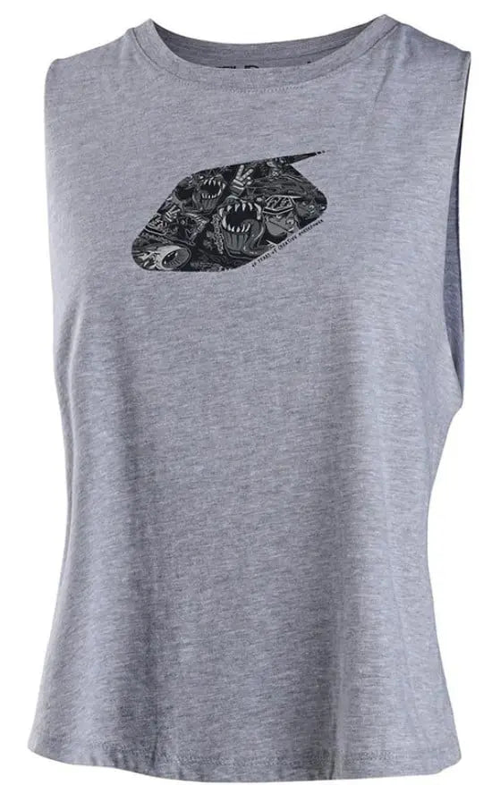 Troy Lee Designs History Ladies Tank Athletic Heather FREE UK Delivery, FREE 365 Day Returns | Moto Central