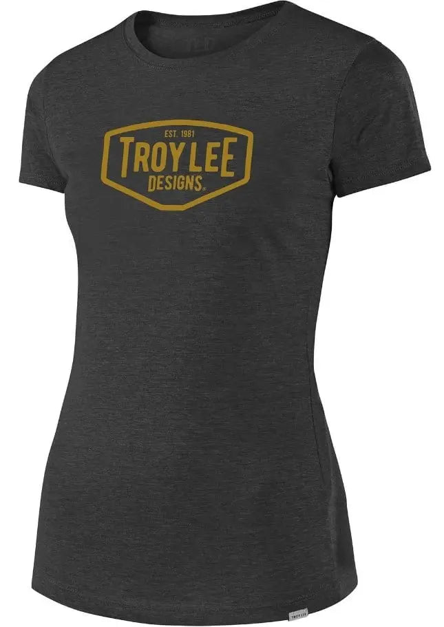 Troy Lee Designs Motor Oil Ladies T-Shirt Asphalt Grey FREE UK Delivery, FREE 365 Day Returns | Moto Central