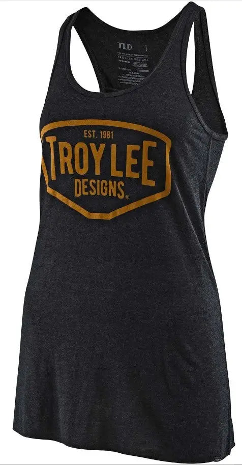 Troy Lee Designs Motor Oil Ladies Tank Black Heather FREE UK Delivery, FREE 365 Day Returns | Moto Central