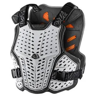 Troy Lee Designs ROCKFIGHT CE Chest Protector White FREE UK Delivery, FREE 365 Days Return - Moto Central