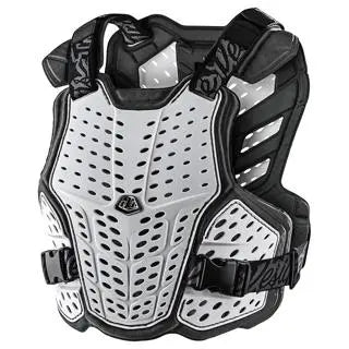 Troy Lee Designs ROCKFIGHT Youth Chest Protector White FREE UK Delivery, FREE 365 Days Return - Moto Central