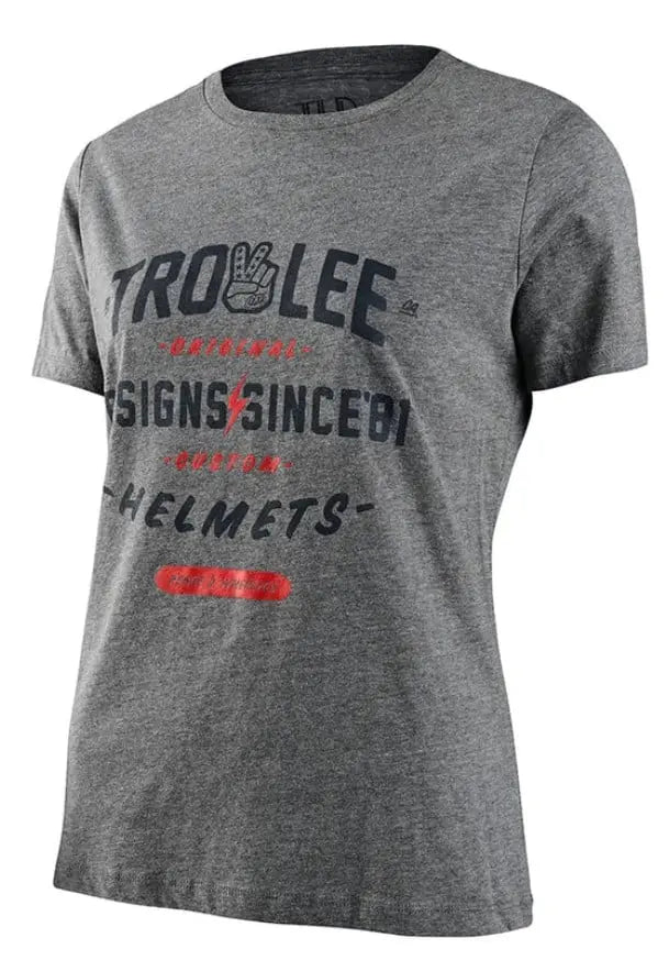 Troy Lee Designs Roll Out Ladies Short Sleeves T-Shirt Deep Heather FREE UK Delivery, FREE 365 Day Returns | Moto Central