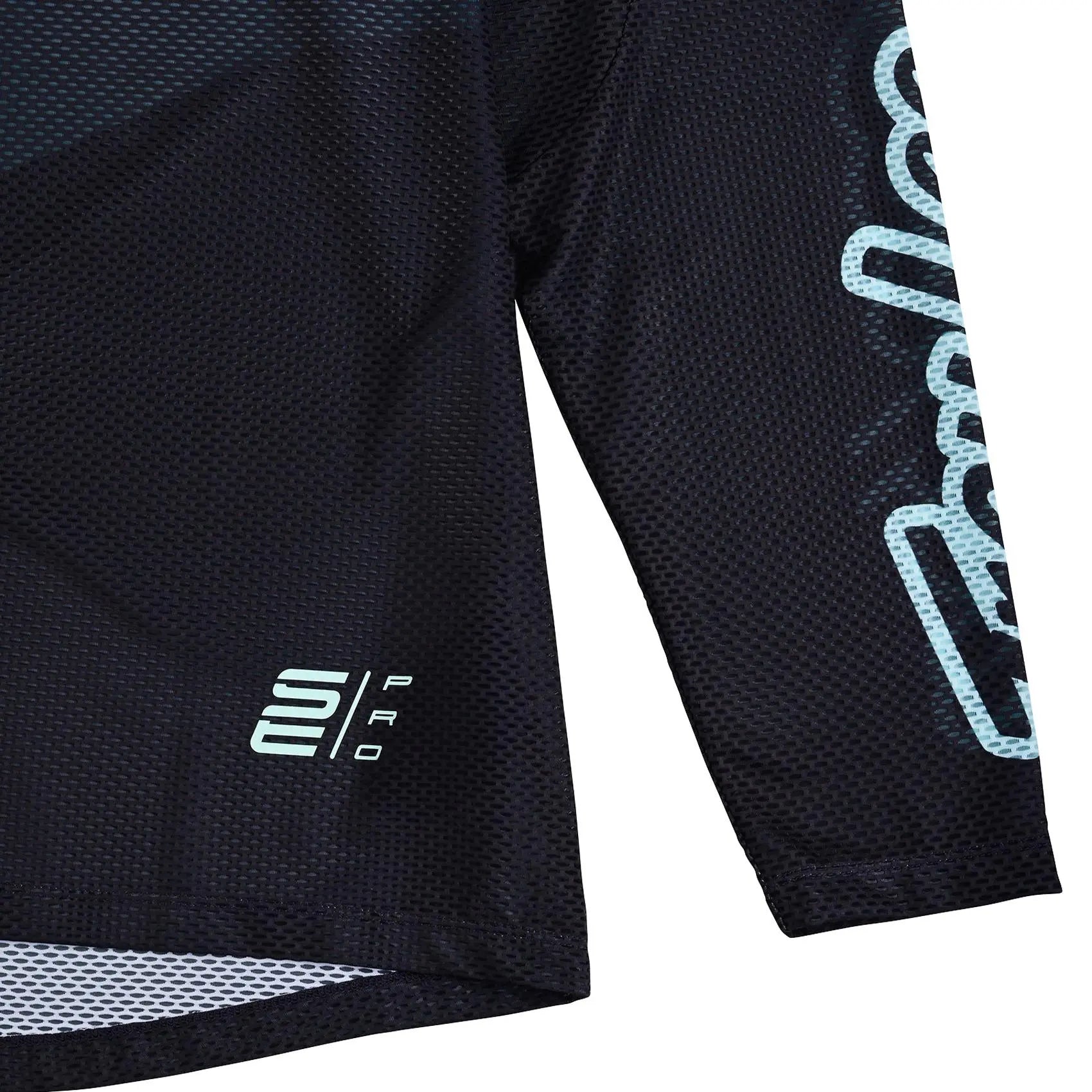 Troy Lee Designs SE Pro Air Pinned Motocross Jersey Phantom / Aqua FREE UK Delivery, FREE 365 Days Return - Moto Central