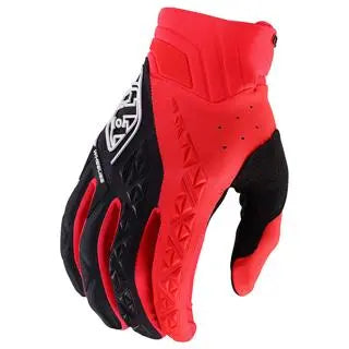 Troy Lee Designs SE Pro Motocross Gloves Glo Red FREE UK Delivery, FREE 365 Days Return - Moto Central