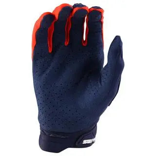 Troy Lee Designs SE Pro Motocross Gloves Navy / Orange FREE UK Delivery, FREE 365 Days Return - Moto Central