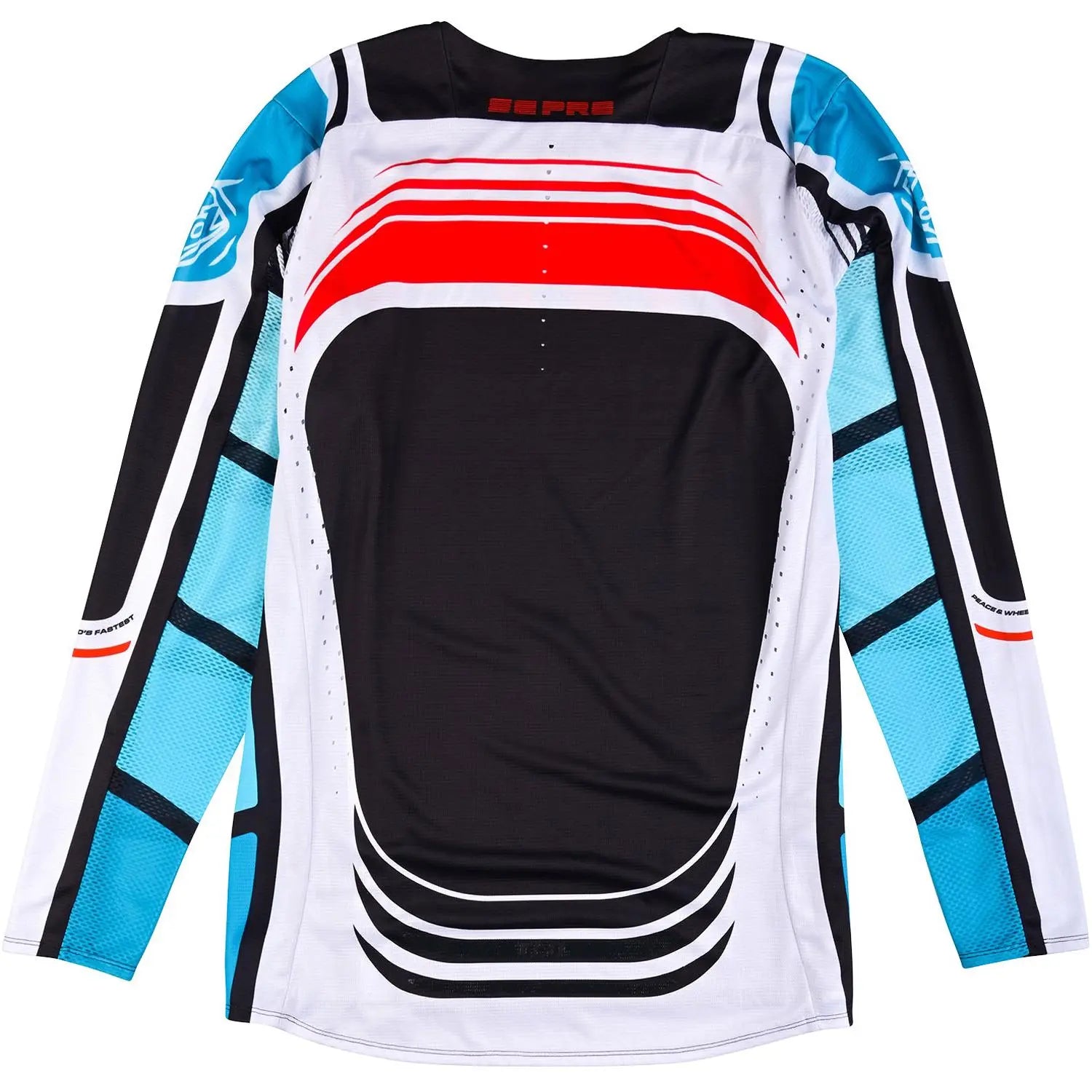 Troy Lee Designs SE Pro Wavez Motocross Jersey Phantom / Turquoise FREE UK Delivery, FREE 365 Days Return - Moto Central