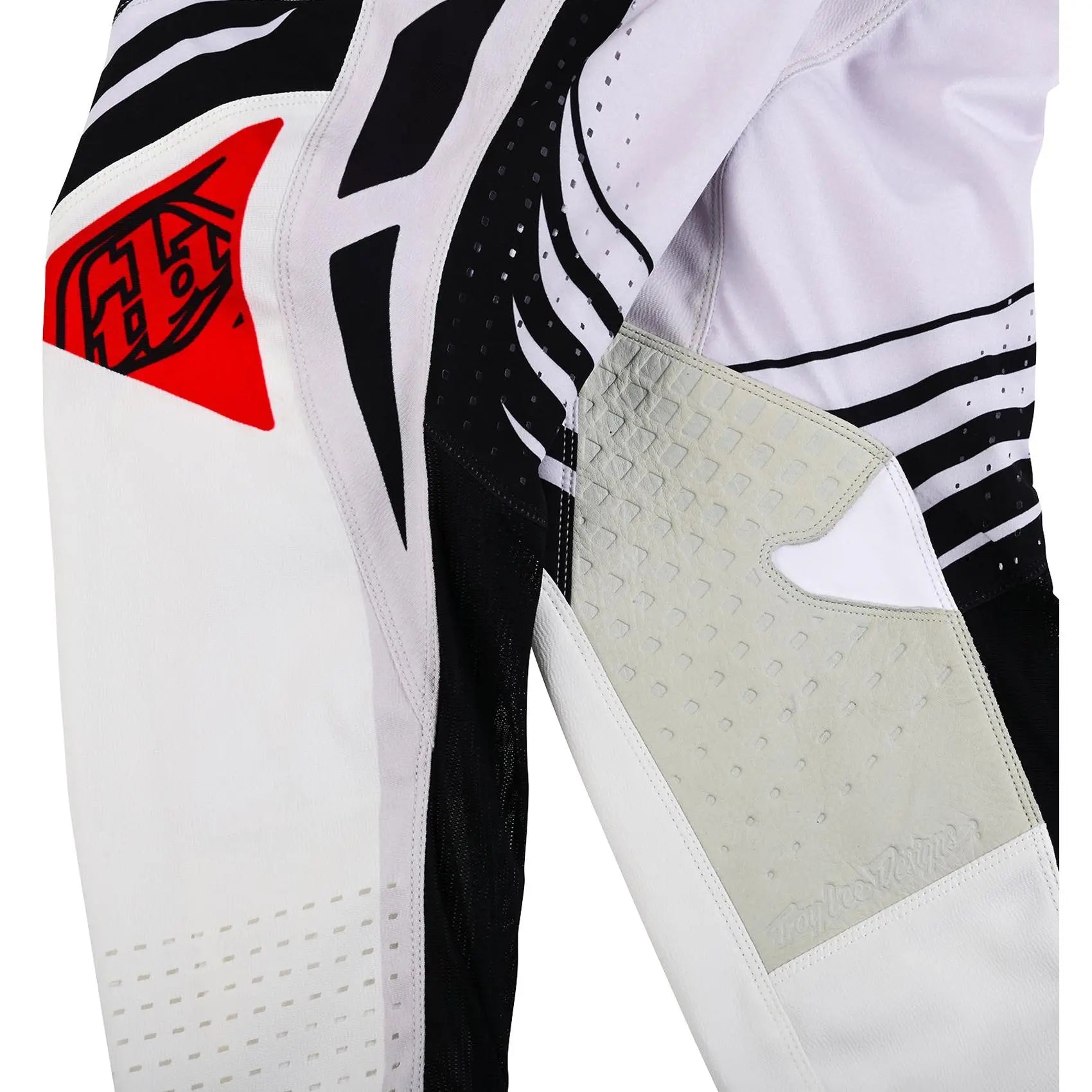 Troy Lee Designs SE Pro Wavez Motocross Trouser Off White / Red FREE UK Delivery, FREE 365 Days Return - Moto Central