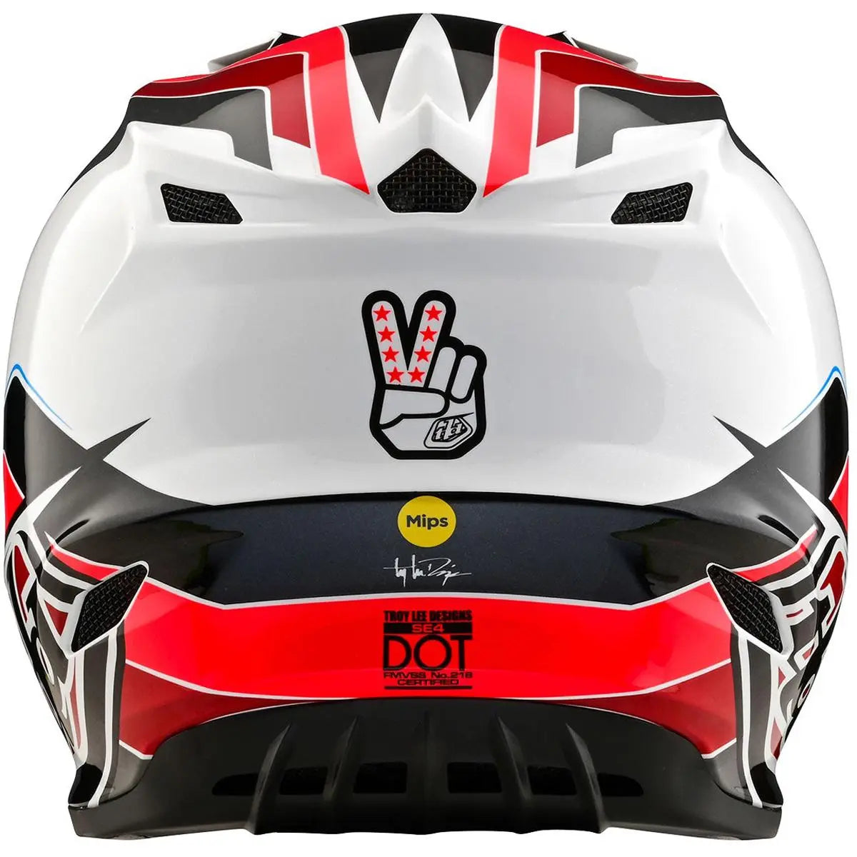 Troy Lee Designs SE4 Polyacrylite Block MX Helmet Charcoal / Red FREE UK Delivery, FREE 365 Days Return - Moto Central