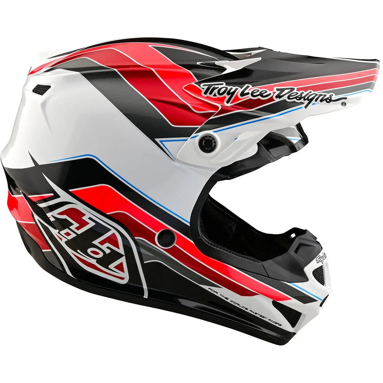 Troy Lee Designs SE4 Polyacrylite Block MX Helmet Charcoal / Red FREE UK Delivery, FREE 365 Days Return - Moto Central