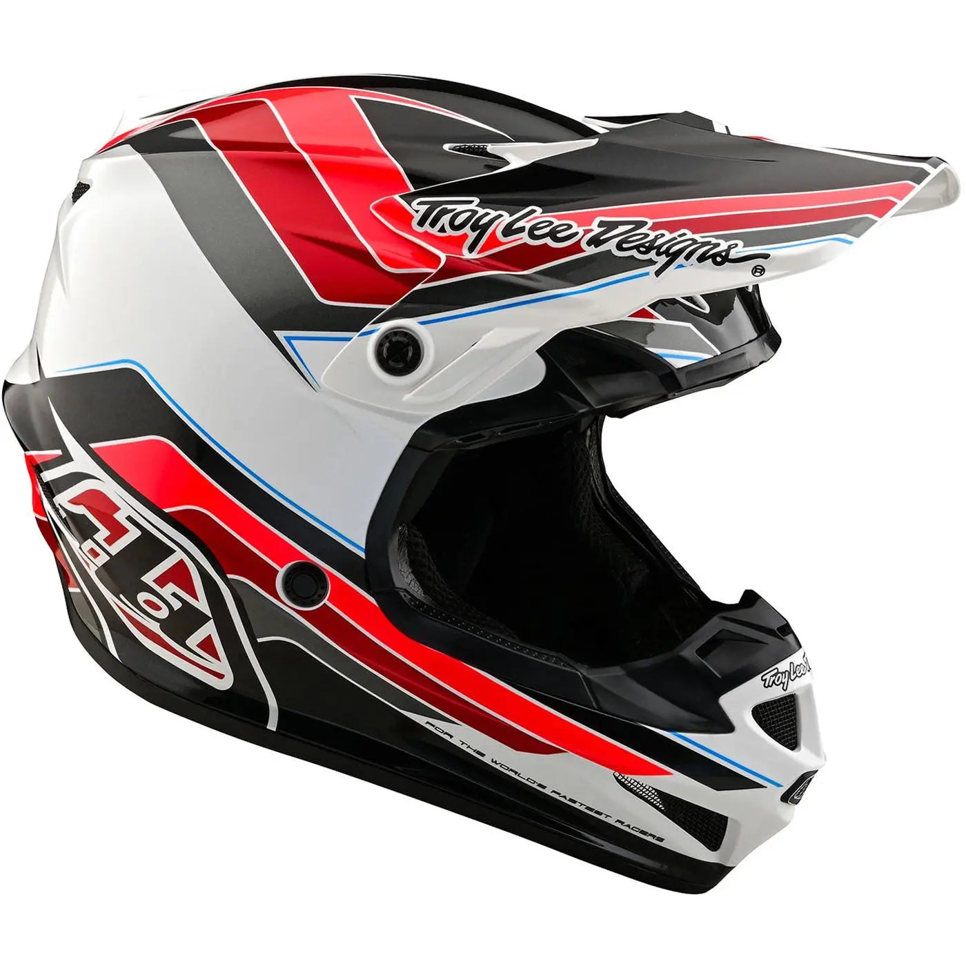 Troy Lee Designs SE4 Polyacrylite Block MX Helmet Charcoal / Red FREE UK Delivery, FREE 365 Days Return - Moto Central