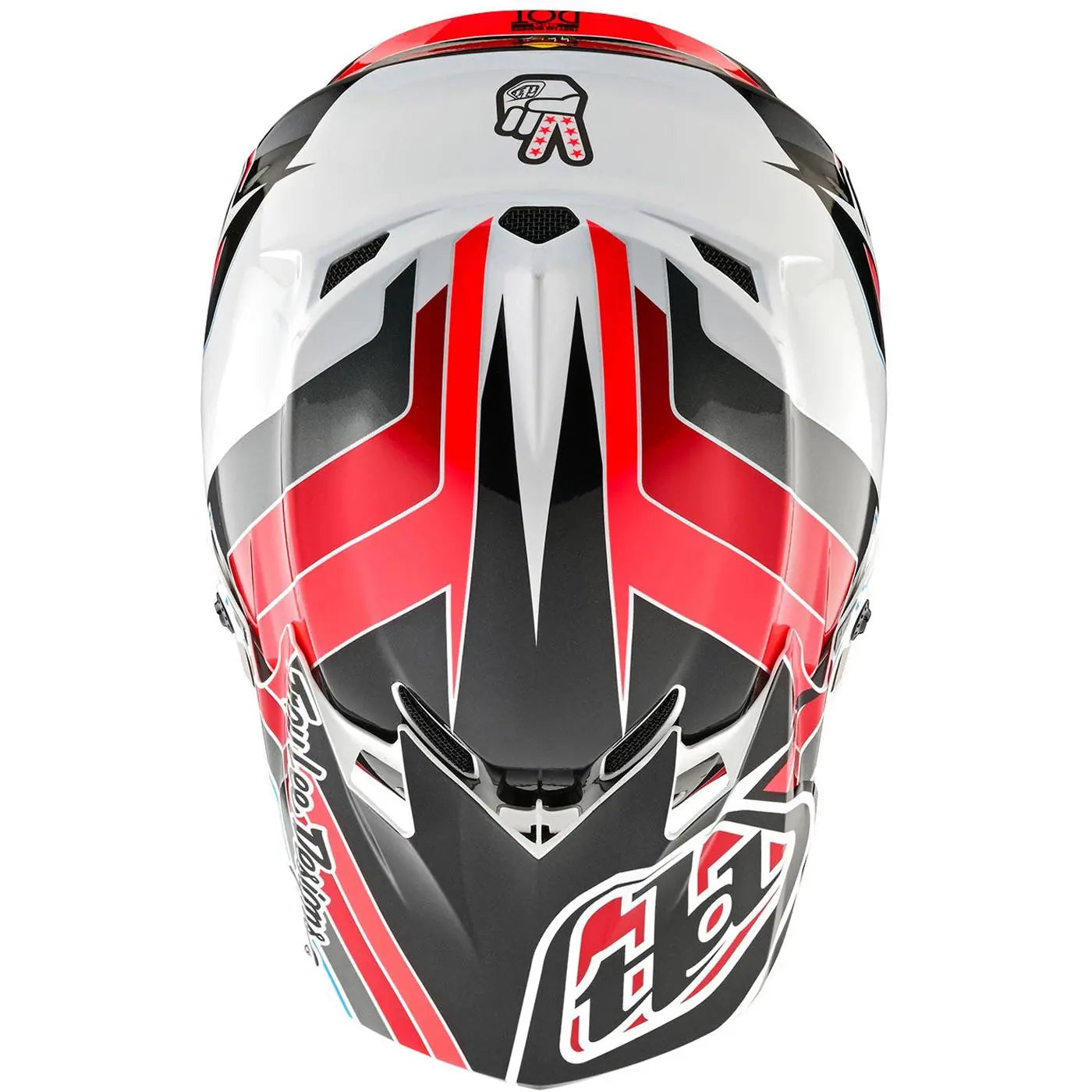 Troy Lee Designs SE4 Polyacrylite Block MX Helmet Charcoal / Red FREE UK Delivery, FREE 365 Days Return - Moto Central