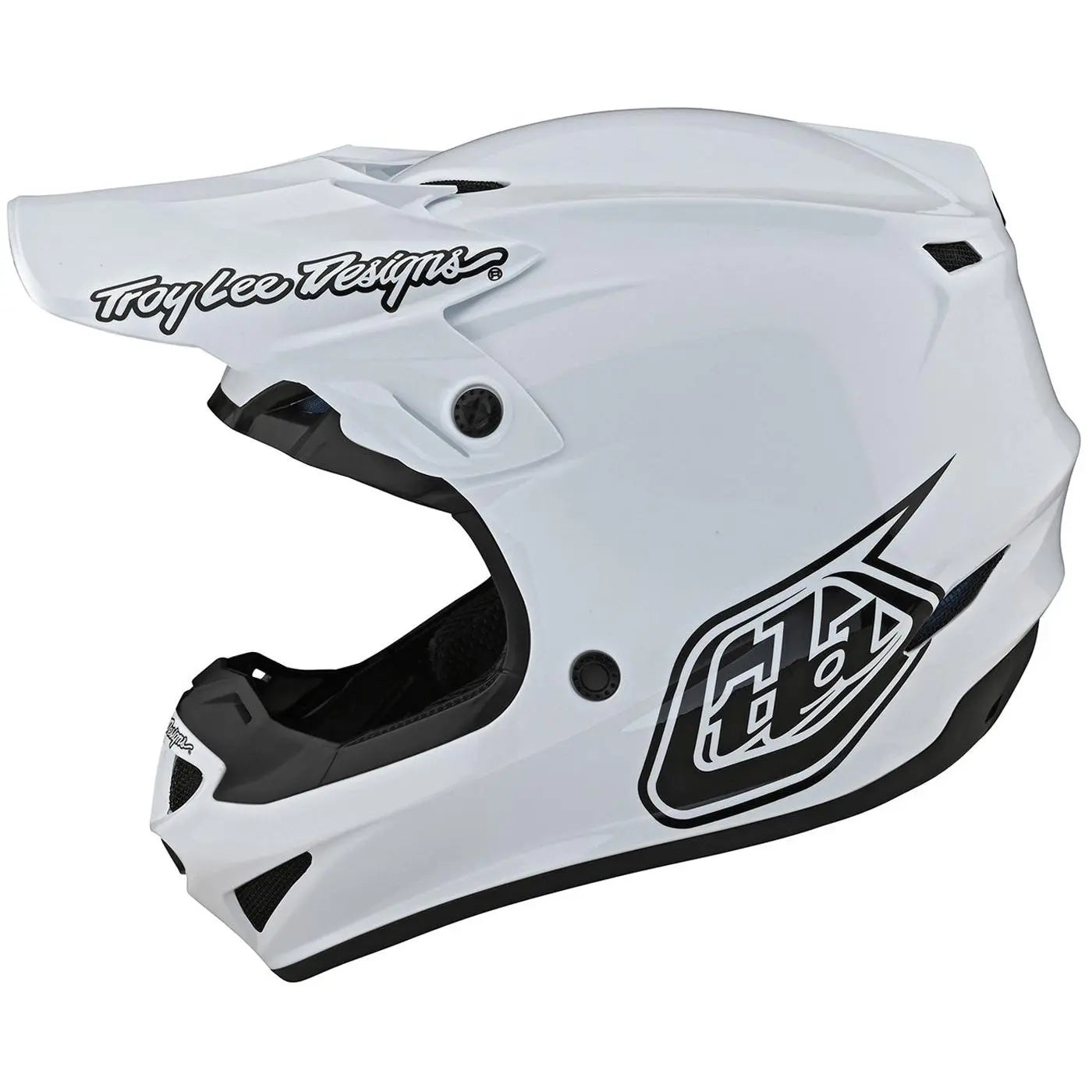 Troy Lee Designs SE4 Polyacrylite Mono MX Helmet White FREE UK Delivery, FREE 365 Days Return - Moto Central