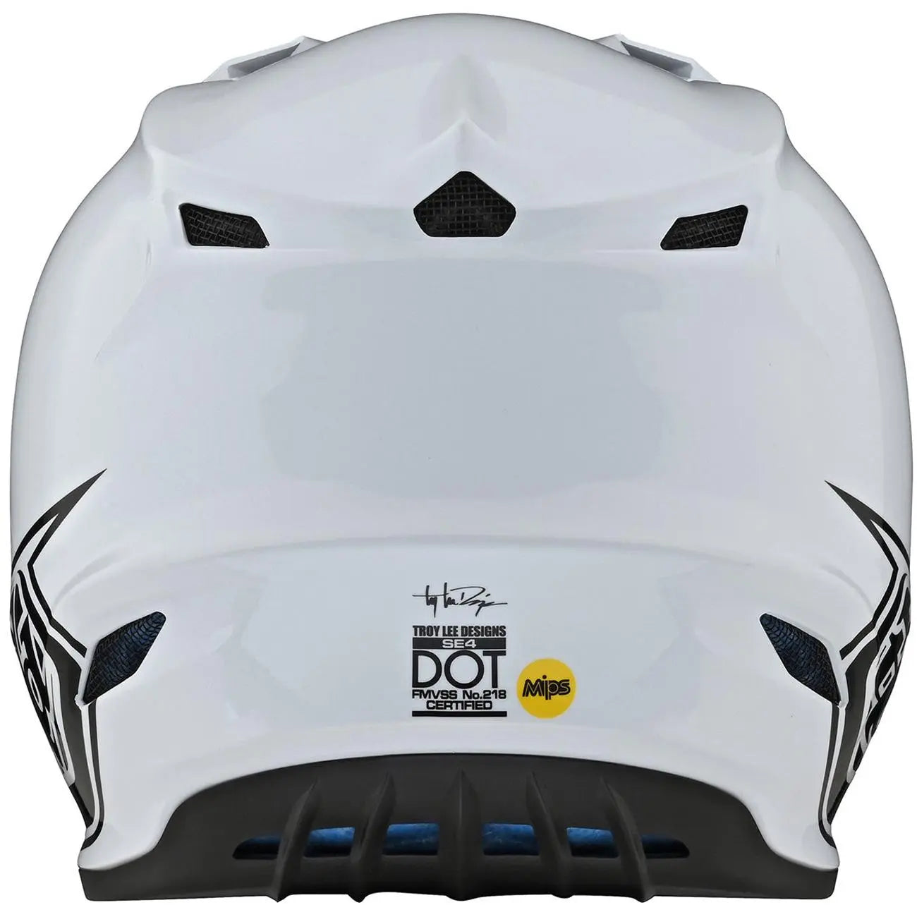 Troy Lee Designs SE4 Polyacrylite Mono MX Helmet White FREE UK Delivery, FREE 365 Days Return - Moto Central