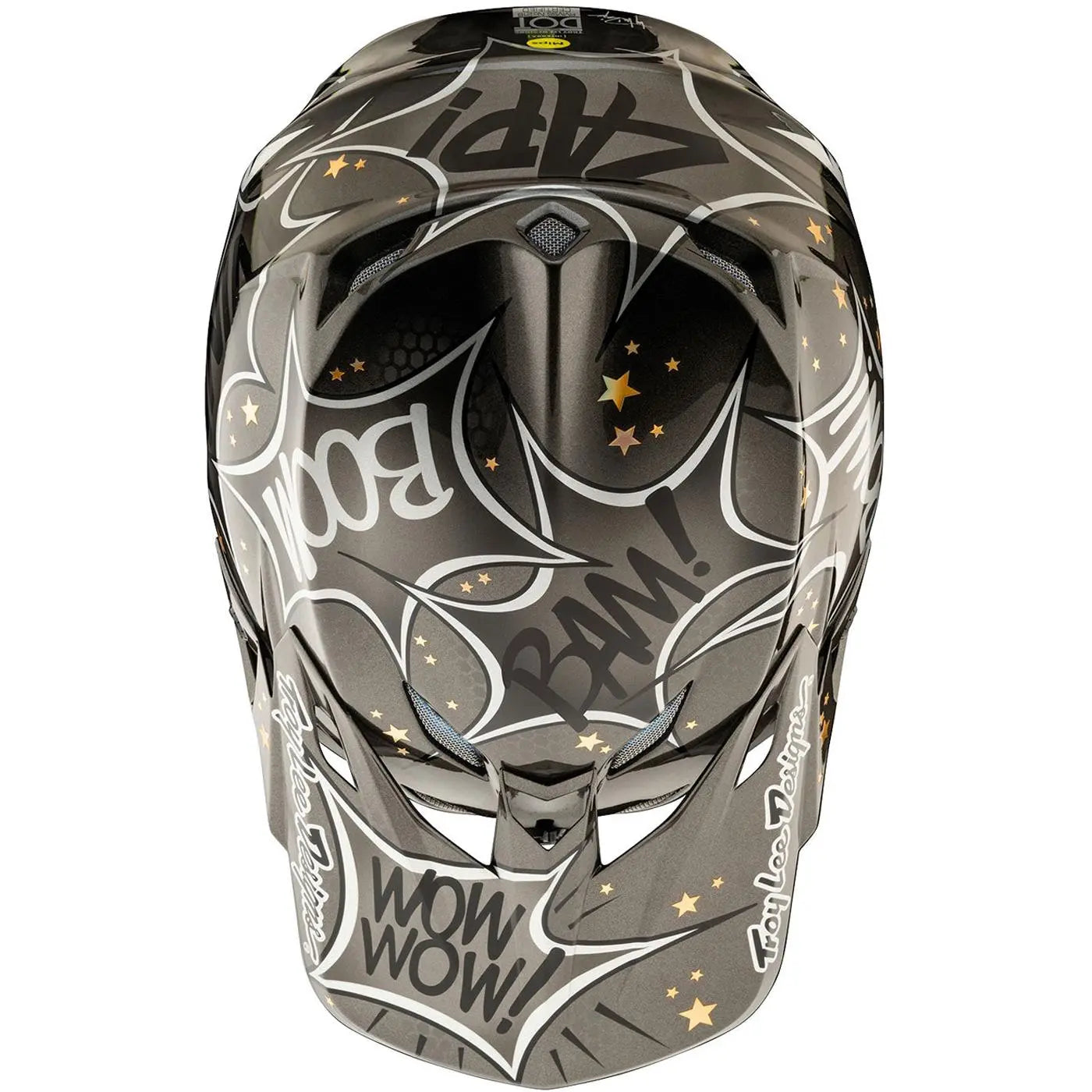 Troy Lee Designs SE5 Carbon Cosmic Explosion MX Helmet Grey FREE UK Delivery, FREE 365 Days Return - Moto Central