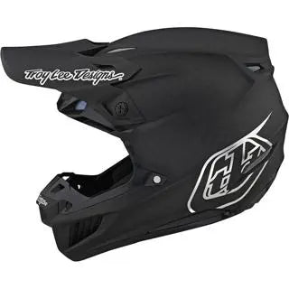 Troy Lee Designs SE5 Carbon Stealth MX Helmet Black / Chrome FREE UK Delivery, FREE 365 Days Return - Moto Central