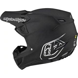 Troy Lee Designs SE5 Carbon Stealth MX Helmet Black / Chrome FREE UK Delivery, FREE 365 Days Return - Moto Central