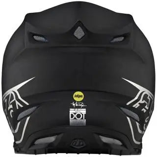 Troy Lee Designs SE5 Carbon Stealth MX Helmet Black / Chrome FREE UK Delivery, FREE 365 Days Return - Moto Central