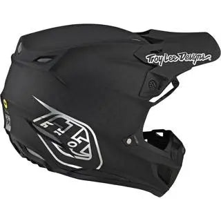 Troy Lee Designs SE5 Carbon Stealth MX Helmet Black / Chrome FREE UK Delivery, FREE 365 Days Return - Moto Central