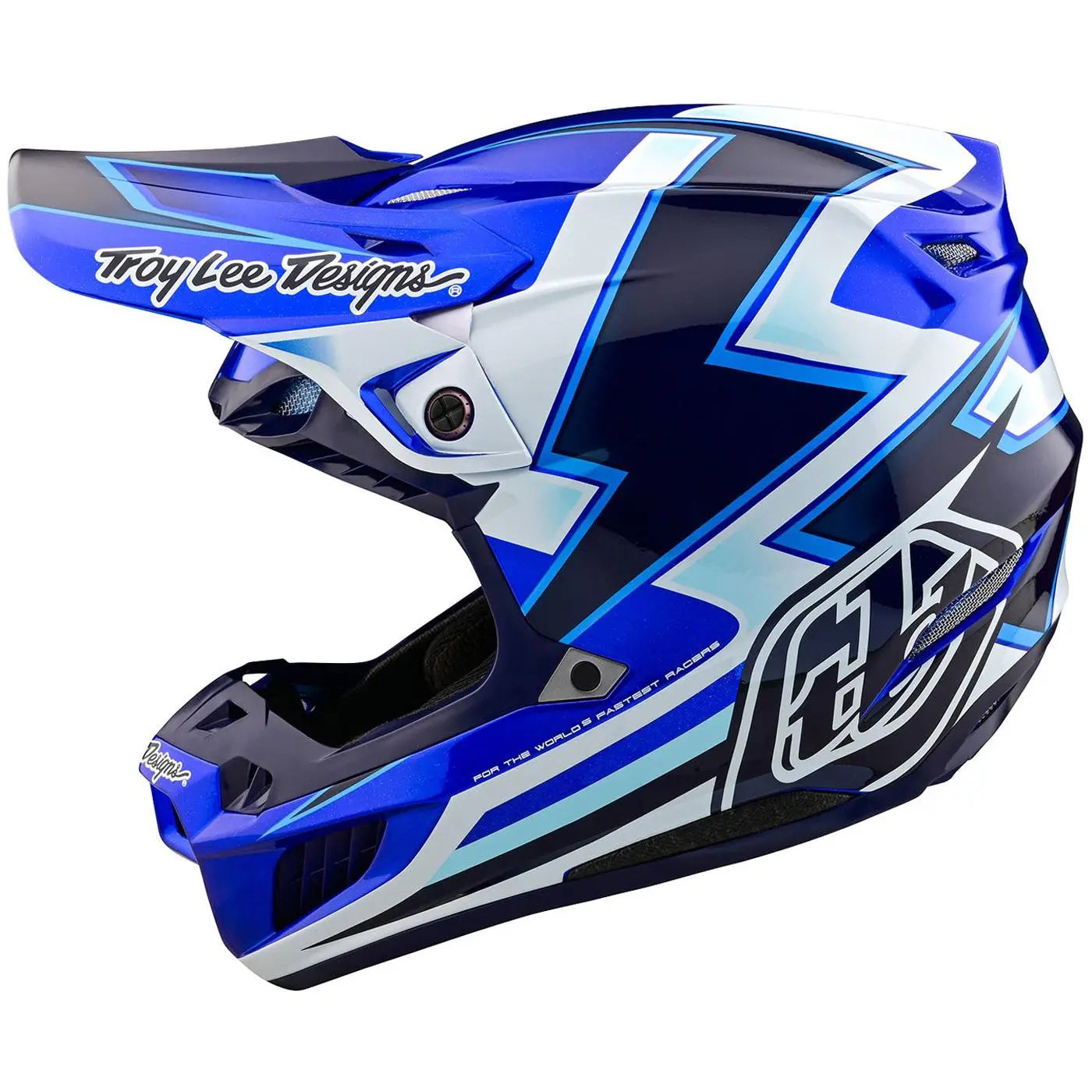 Troy Lee Designs SE5 Composite Ever MX Helmet Blue FREE UK Delivery, FREE 365 Days Return - Moto Central