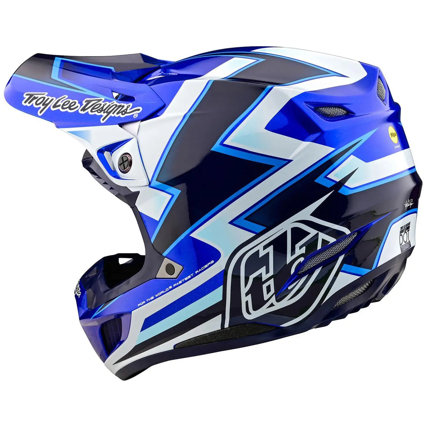 Troy Lee Designs SE5 Composite Ever MX Helmet Blue FREE UK Delivery, FREE 365 Days Return - Moto Central