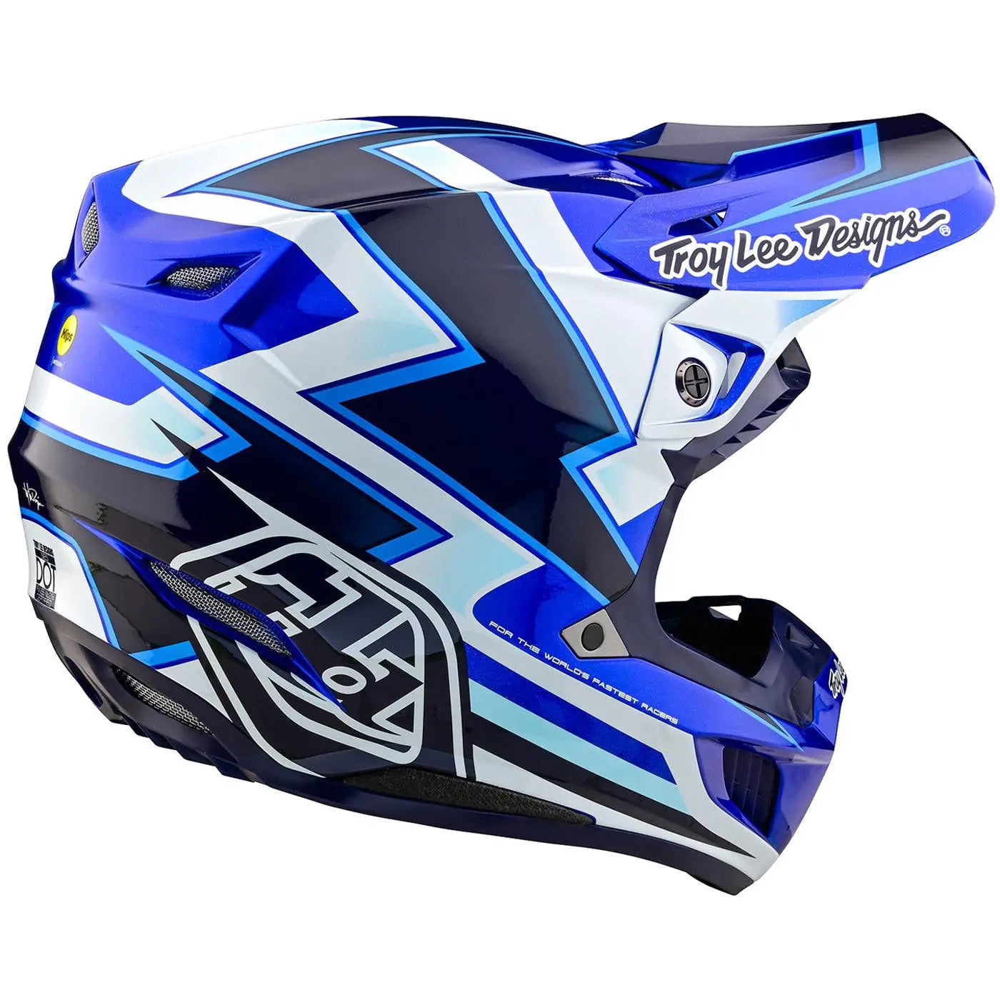 Troy Lee Designs SE5 Composite Ever MX Helmet Blue FREE UK Delivery, FREE 365 Days Return - Moto Central