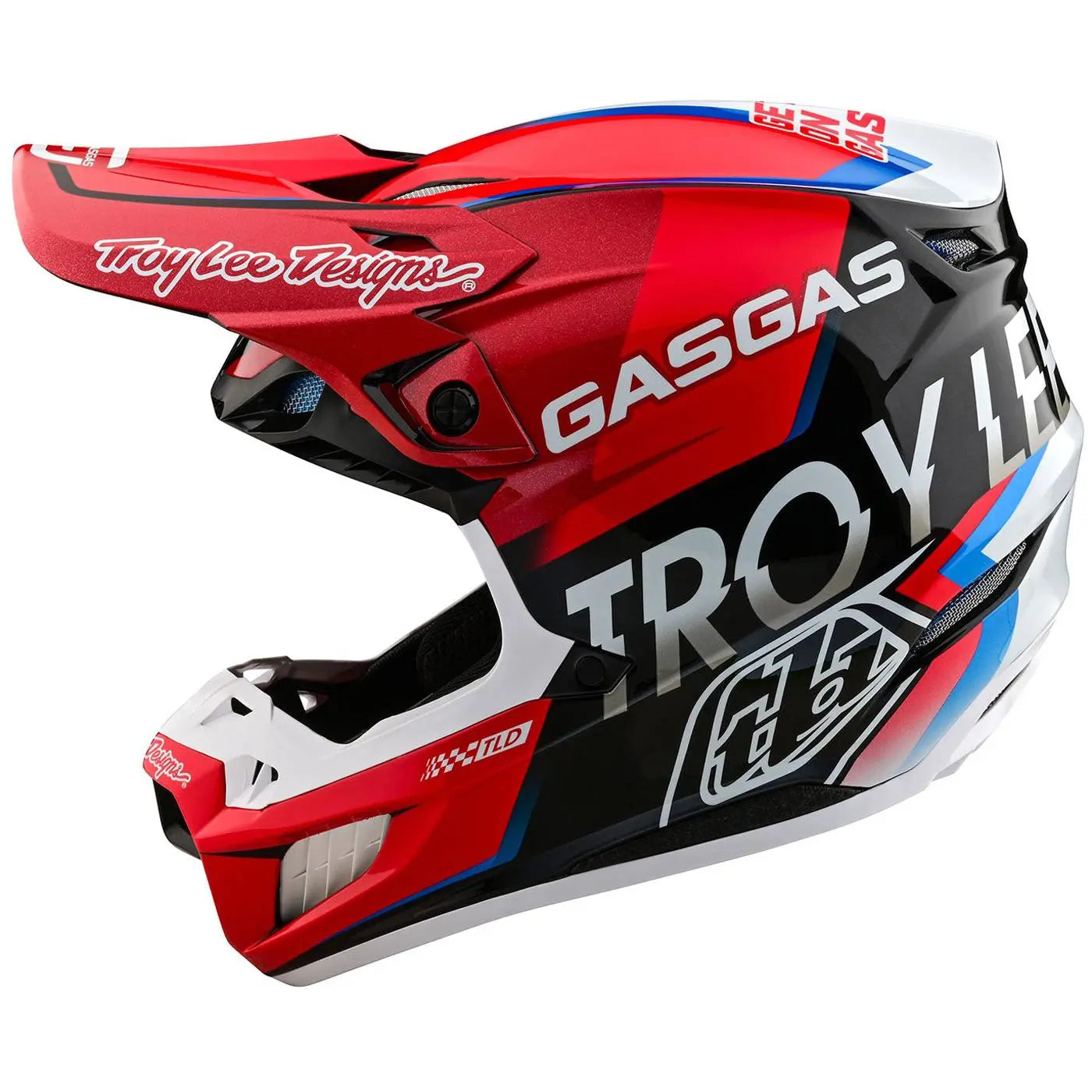 Troy Lee Designs SE5 Composite GasGas Fumes MX Helmet Red FREE UK Delivery, FREE 365 Days Return - Moto Central