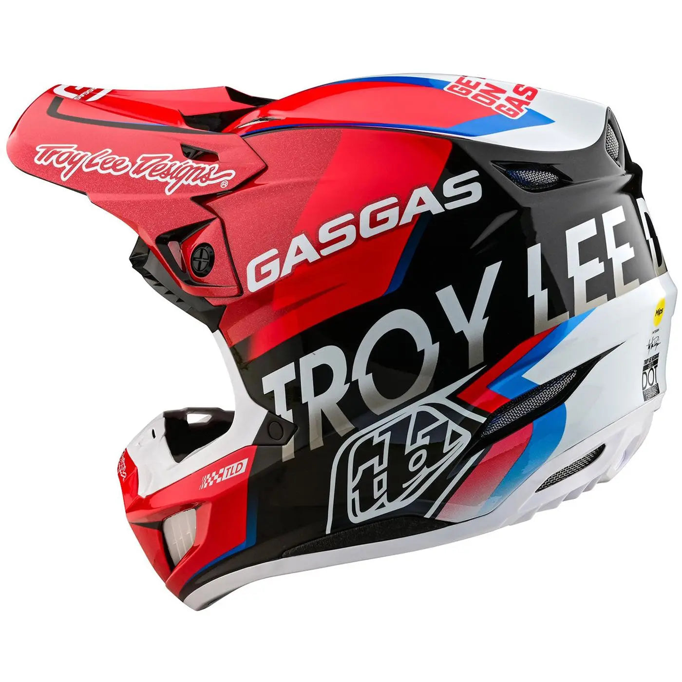 Troy Lee Designs SE5 Composite GasGas Fumes MX Helmet Red FREE UK Delivery, FREE 365 Days Return - Moto Central