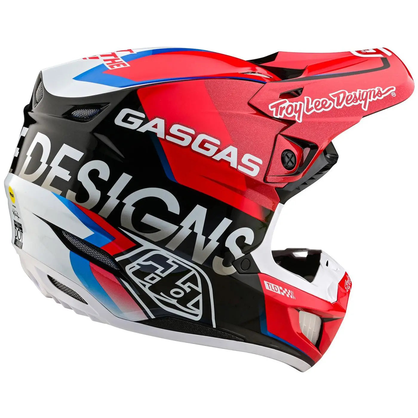 Troy Lee Designs SE5 Composite GasGas Fumes MX Helmet Red FREE UK Delivery, FREE 365 Days Return - Moto Central