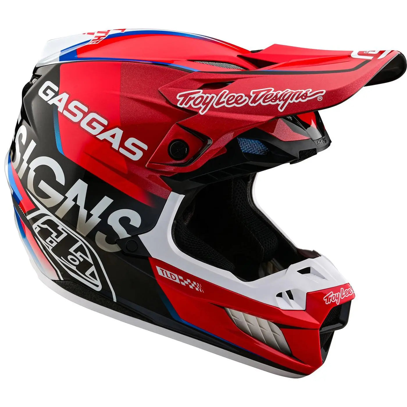 Troy Lee Designs SE5 Composite GasGas Fumes MX Helmet Red FREE UK Delivery, FREE 365 Days Return - Moto Central