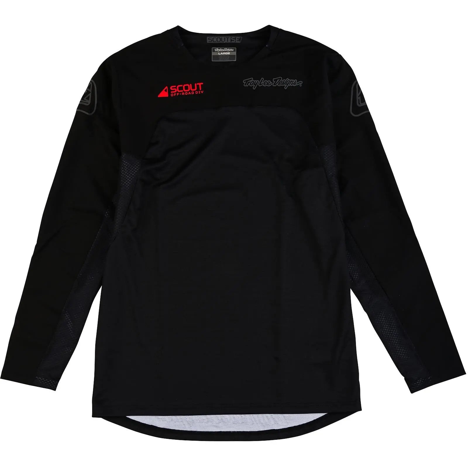 Troy Lee Designs Scout SE Systems Motocross Jersey Black FREE UK Delivery, FREE 365 Days Return - Moto Central