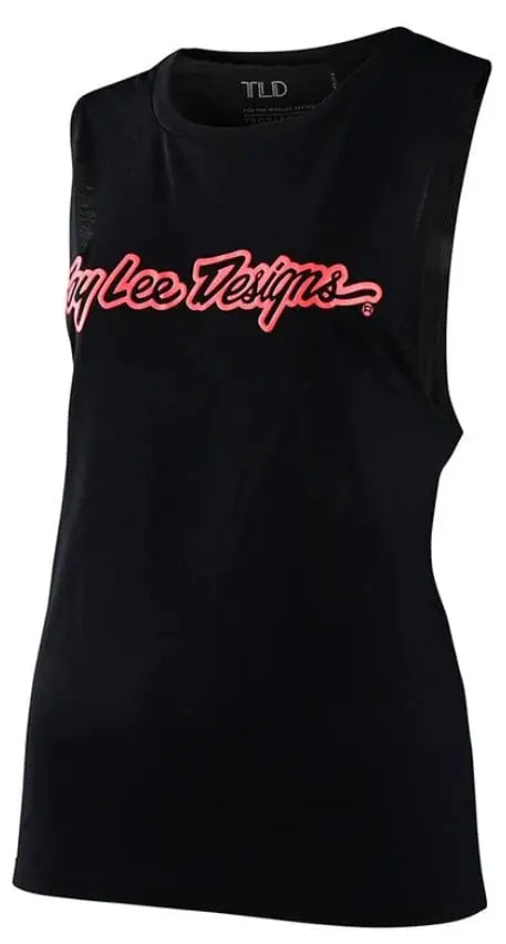 Troy Lee Designs Signature Ladies Tank Black FREE UK Delivery, FREE 365 Day Returns | Moto Central