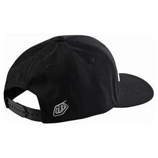 Troy Lee Designs Signature Snapback Cap Black / White FREE UK Delivery, FREE 365 Days Return - Moto Central