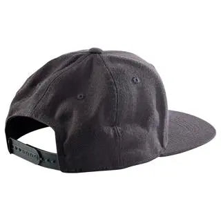 Troy Lee Designs Slice Snapback Cap Dark Grey / Charcoal FREE UK Delivery, FREE 365 Days Return - Moto Central