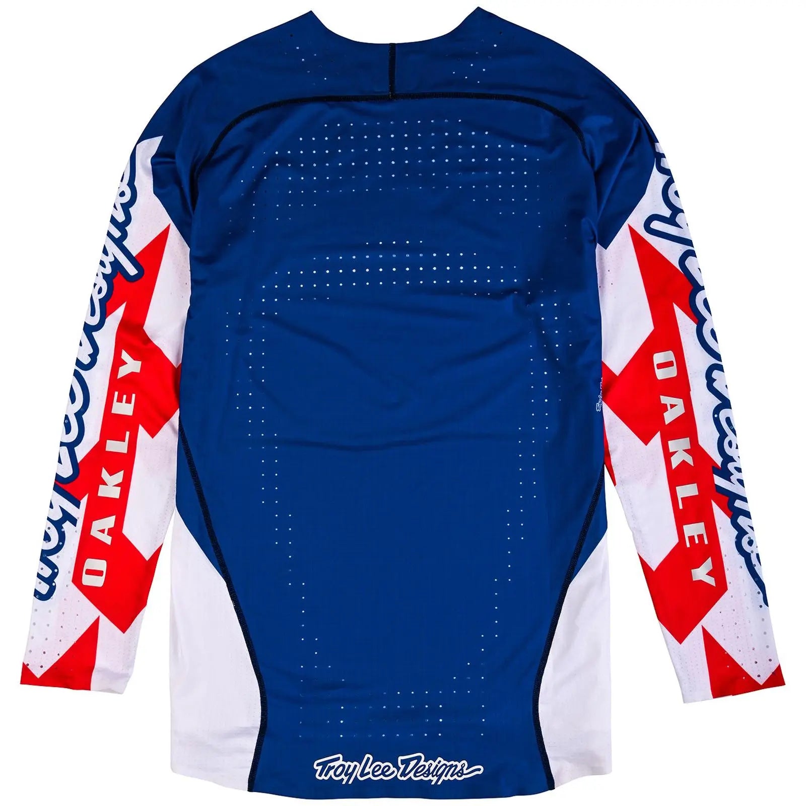 Troy Lee Designs x Oakley SE Ultra Vision Motocross Jersey White / Blue FREE UK Delivery, FREE 365 Days Return - Moto Central