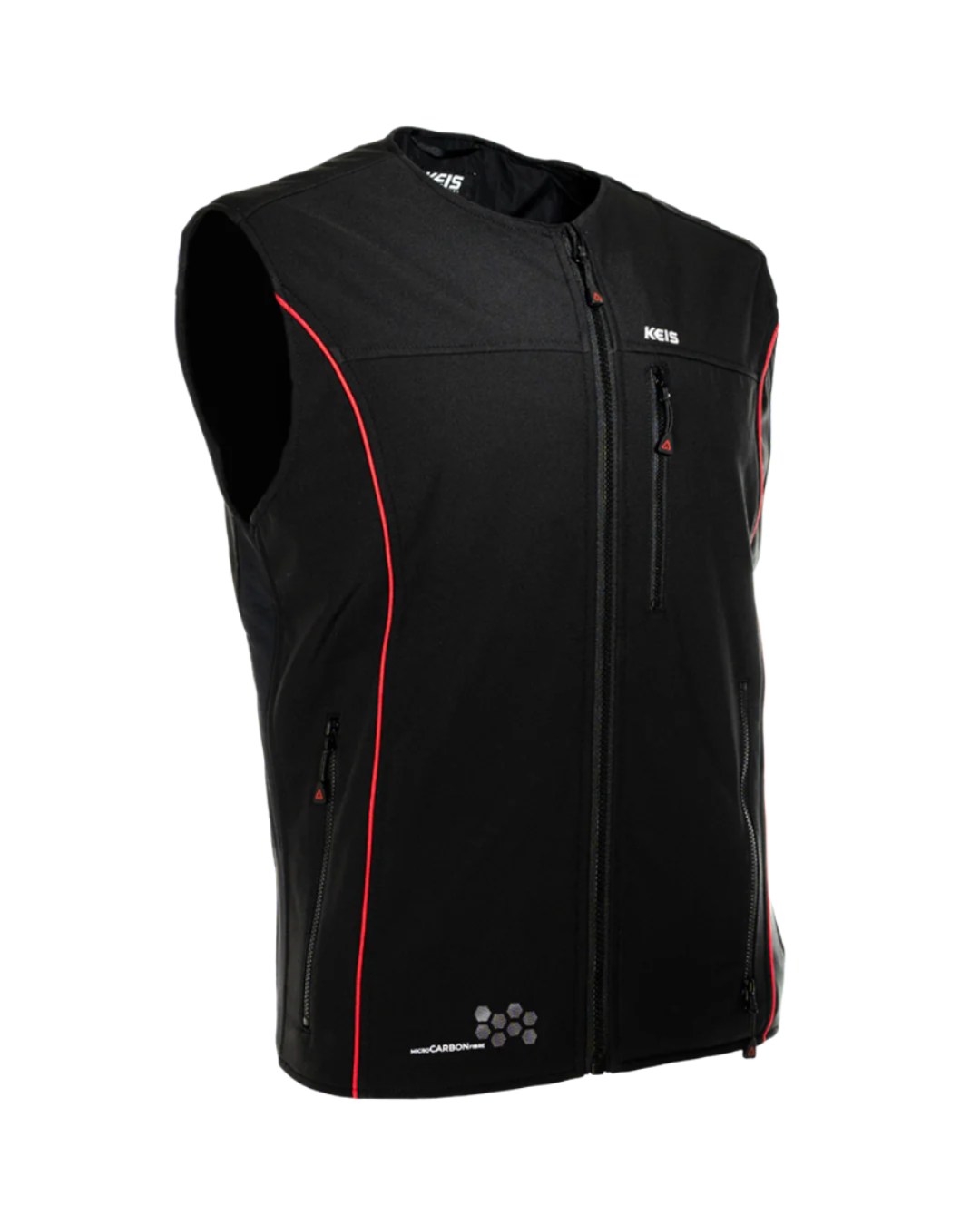 Keis V501RP Premium Heated Vest Black / Red