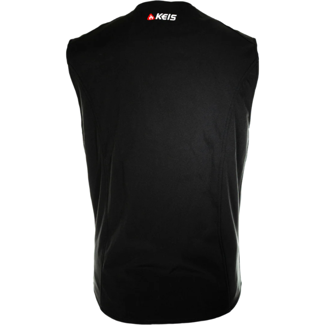 Keis V501RP Premium Heated Vest Black / Red - FREE UK Shipping, FREE 365 Day Returns | Moto Central